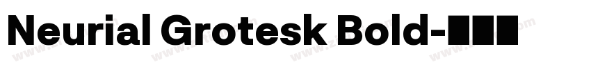 Neurial Grotesk Bold字体转换